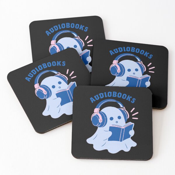 Item preview, Audiobooooks Cute Ghost for Book Lovers designed and sold by Biancadann.