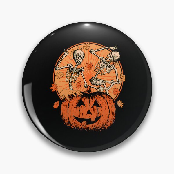 Item preview, Vintage Pumpkin Skeletons Dancing Scene designed and sold by DavidGibbs32.