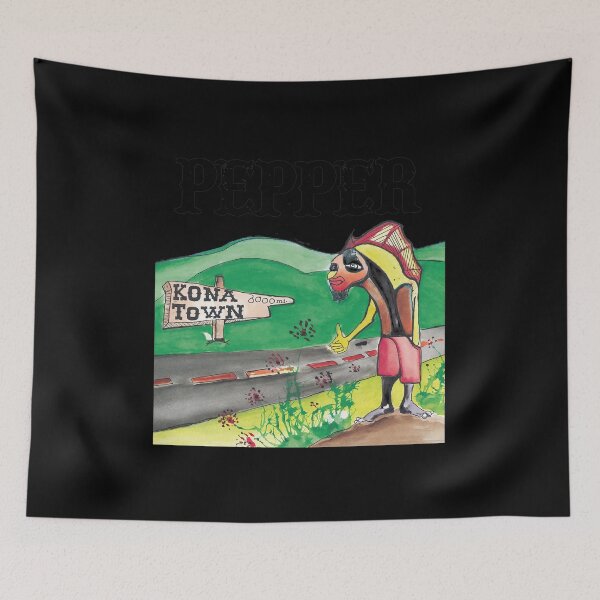 Item preview, Pepper Kona Town Inspired Watercolor Art designed and sold by Marcelaul.