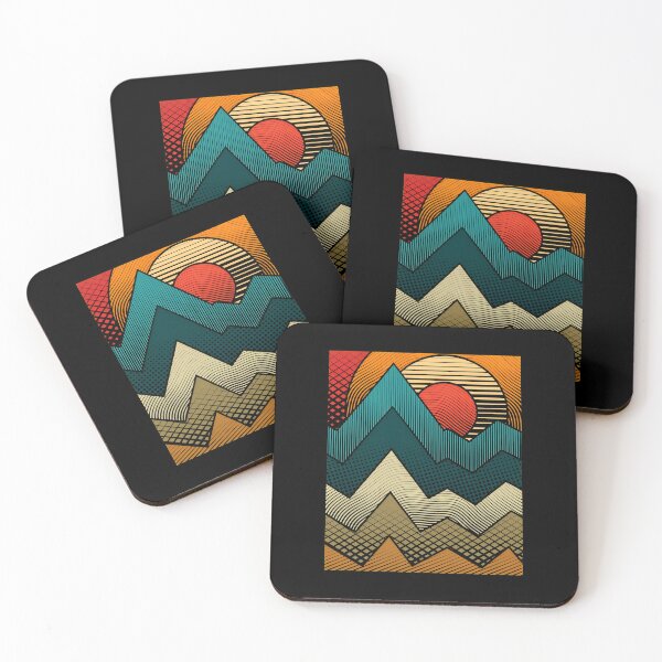 Item preview, Retro Geometric Mountain Sunset Design designed and sold by andrasmar.