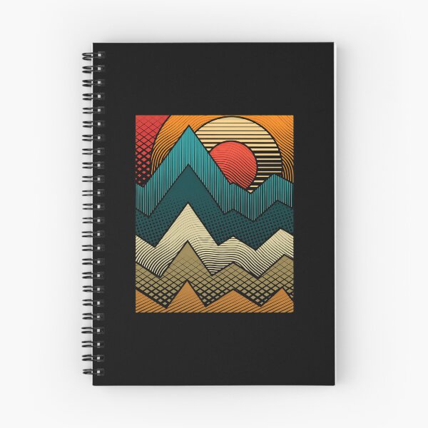 Item preview, Retro Geometric Mountain Sunset Design designed and sold by andrasmar.