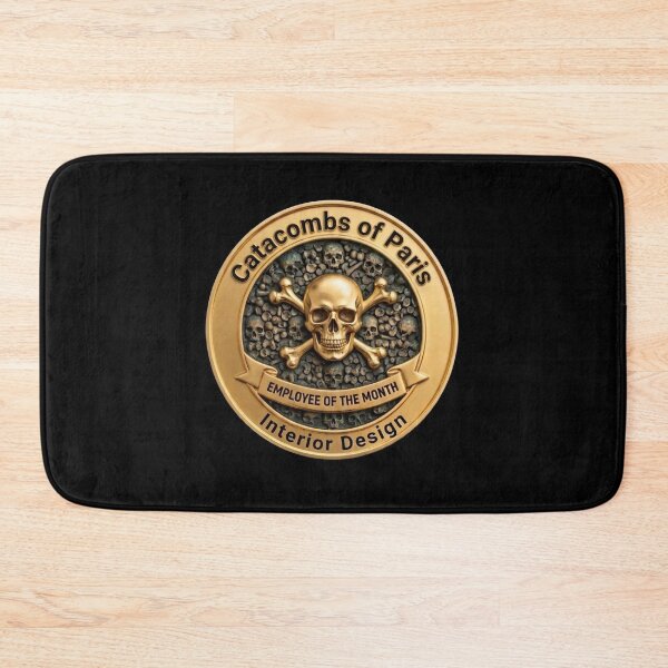 Item preview, Catacombs of Paris Interior Design - Employee of the Month Fake Badge designed and sold by RogueSquirrels.