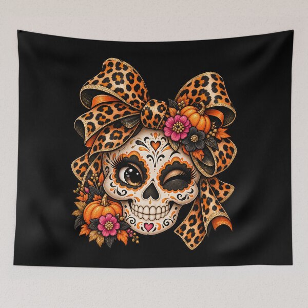 Item preview, Glam Mexican Halloween Skull designed and sold by MundoDISARE.
