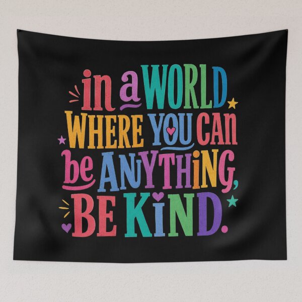 Item preview, Be Kind Rainbow Quote designed and sold by bernicepgossc.