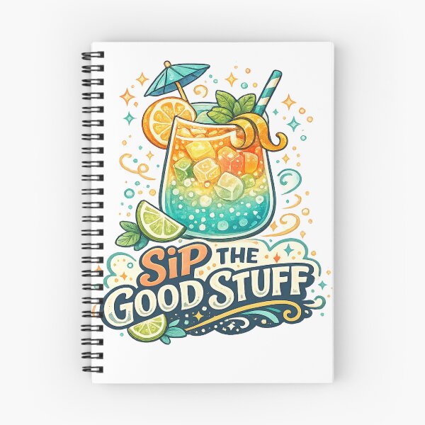 Item preview, Sip the Good Stuff Citrus Drink Summer Cocktail Mocktail Retro Art designed and sold by inkoutninja.