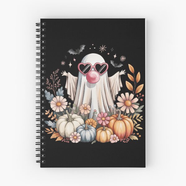 Item preview, Cute Ghost Halloween Pink Heart Sunglasses, Pumpkins and Autumn Flowers designed and sold by Zizo-DR44.