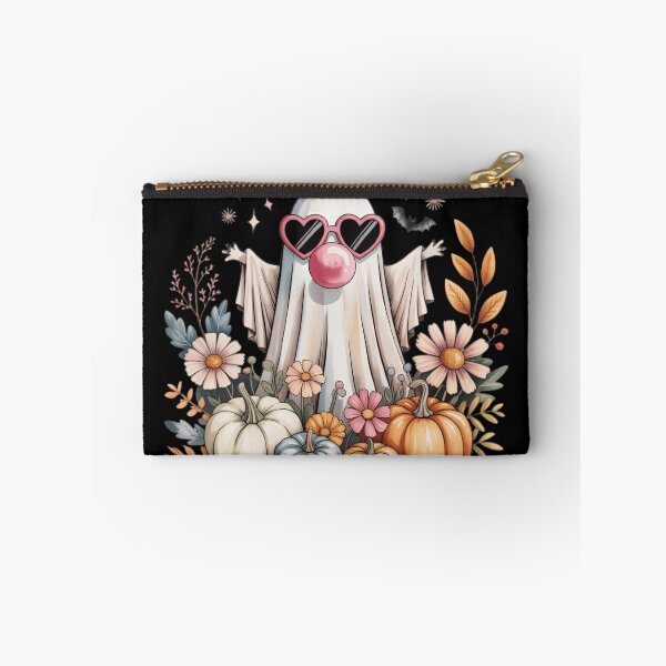 Item preview, Cute Ghost Halloween Pink Heart Sunglasses, Pumpkins and Autumn Flowers designed and sold by Zizo-DR44.