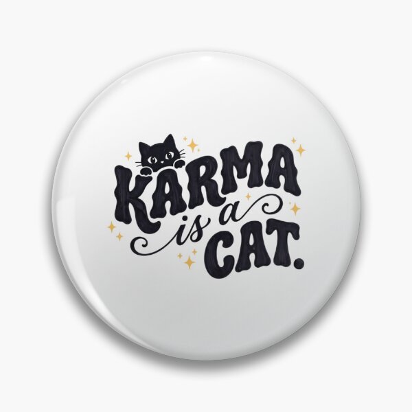 Item preview, Karma Is Cat Cute Doodle - Stickers Phone Cases designed and sold by mariyafindleys.