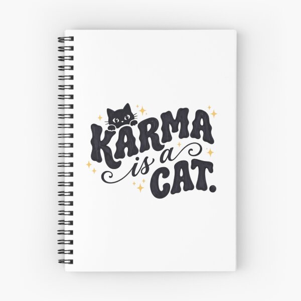 Item preview, Karma Is Cat Cute Doodle - Stickers Phone Cases designed and sold by mariyafindleys.