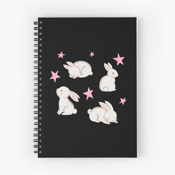 Item preview, White Rabbits And Pink Sparky Stars designed and sold by CosmosUK.