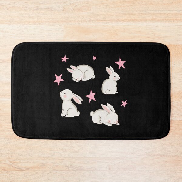 Item preview, White Rabbits And Pink Sparky Stars designed and sold by CosmosUK.