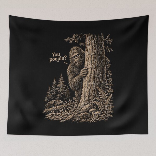 Item preview, You Poopin Bigfoot Sasquatch designed and sold by a-turner-paint.