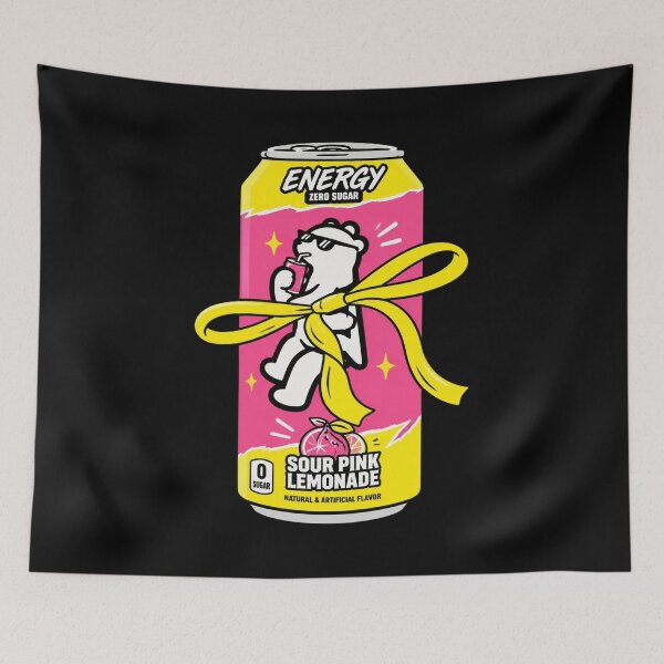 Artikelvorschau, Ghost Pink Lemonade Energy Can für Fans der pinken Ästhetik entworfen und verkauft von BostickirisArts.