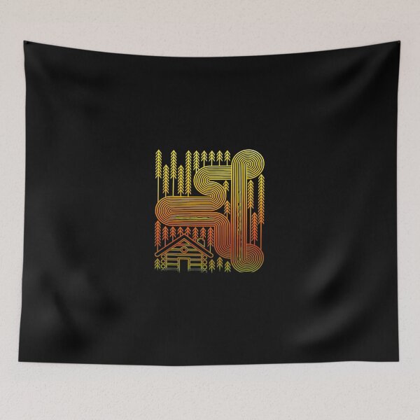 Item preview, Retro Log Cabin Nature Gradient Art designed and sold by lasopent.