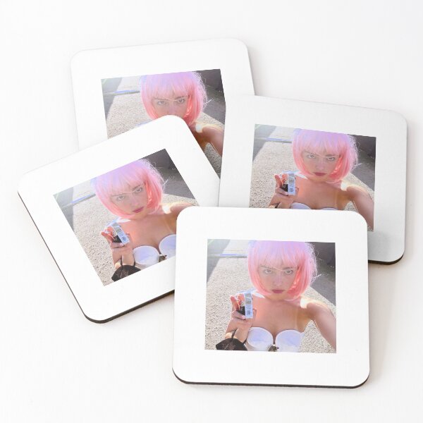 Item preview, addison rae aesthetic tumblr picture pink bob wig selfie portrait designed and sold by RhoDesigns777.