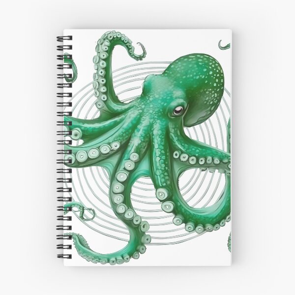 Item preview, emerald octopus designed and sold by PhiloDoh.