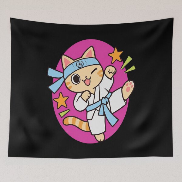 Item preview, Karate Cat Fighter designed and sold by BostickirisArts.
