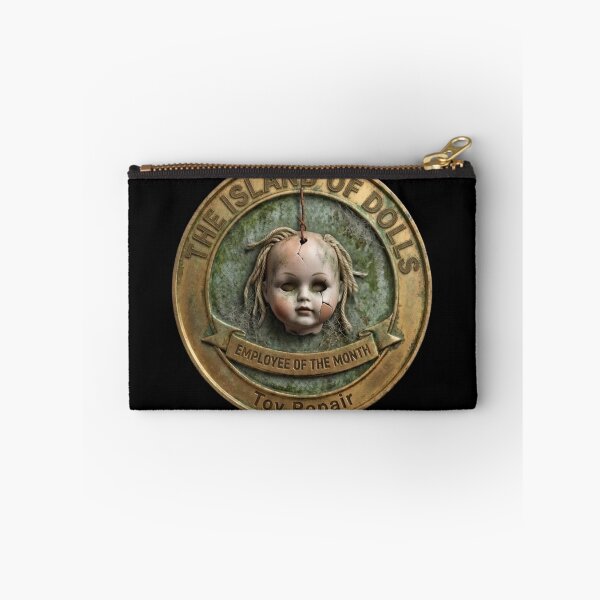Item preview, The Island of Dolls Toy Repair - Employee of the Month Fake Badge designed and sold by RogueSquirrels.
