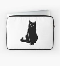 Cat Black Silhouette Pet Cool Style Laptop Sleeve