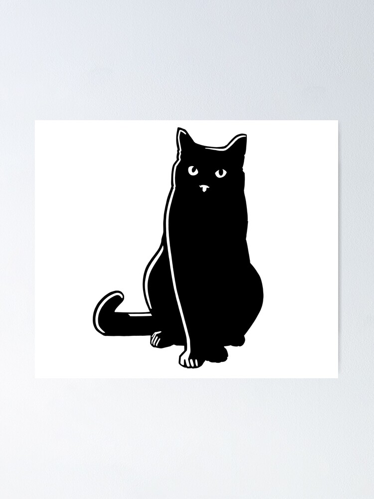 Spooky Cute Cat Poster