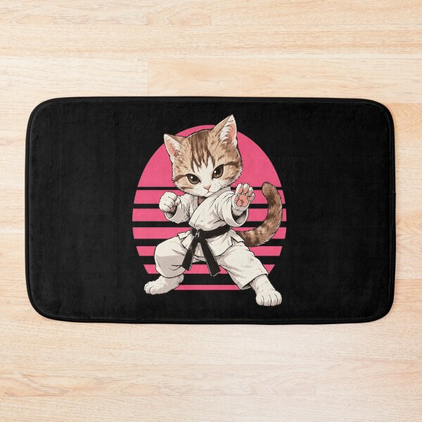 Artikelvorschau, Karate-Katze süß entworfen und verkauft von BostickirisArts.