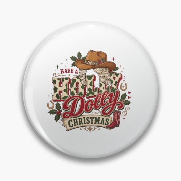 Item preview, Have Holly Dolly Christmas, Dolly Parton Christmas Cowboy  designed and sold by GinaGrave.