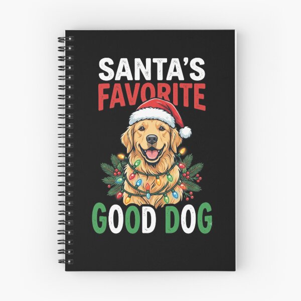 Item preview, Santa's Favorite Good Dog Golden Retriever Christmas Santa Hat String Lights Holiday Gift Design designed and sold by 519xdesign.