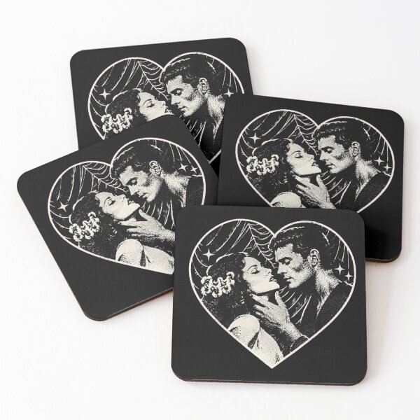 Item preview, Frankenstein and Bride Gothic Heart for Horror Fans designed and sold by cdenning1988.