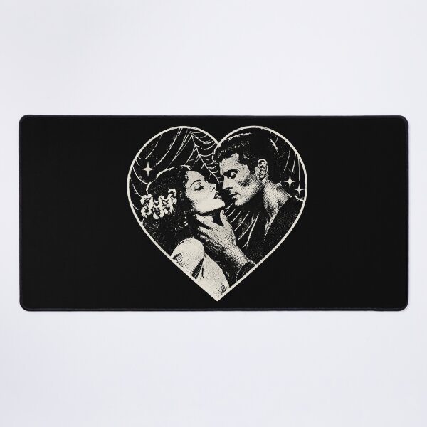 Item preview, Frankenstein and Bride Gothic Heart for Horror Fans designed and sold by cdenning1988.