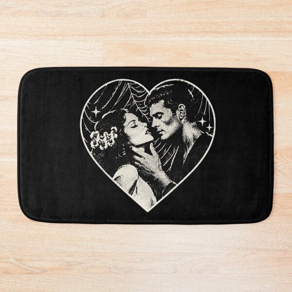 Item preview, Frankenstein and Bride Gothic Heart for Horror Fans designed and sold by cdenning1988.