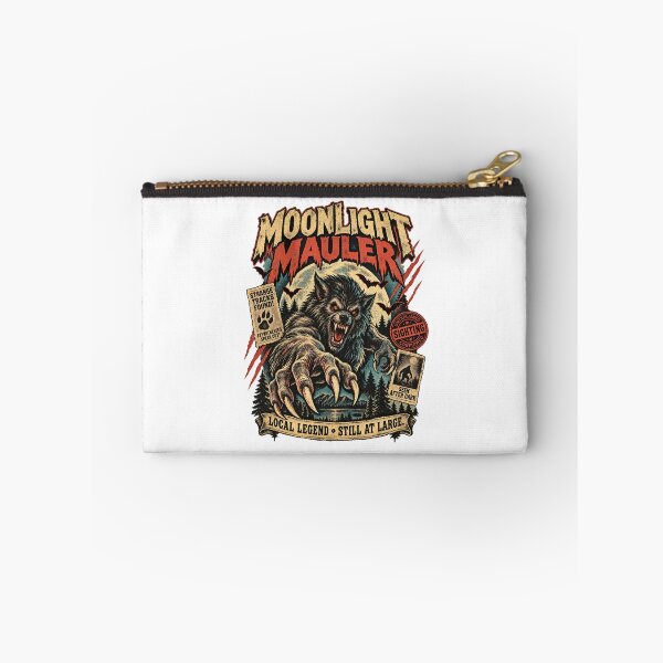 Item preview, Retro Moonlight Mauler – Vintage Halloween Werewolf Cryptid Sighting Poster designed and sold by WolfmanProphecy.