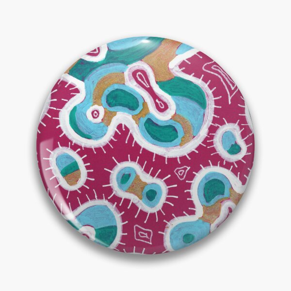 Item preview, Abstract Organic Cells Pattern – Grape & Green designed and sold by Fani*.