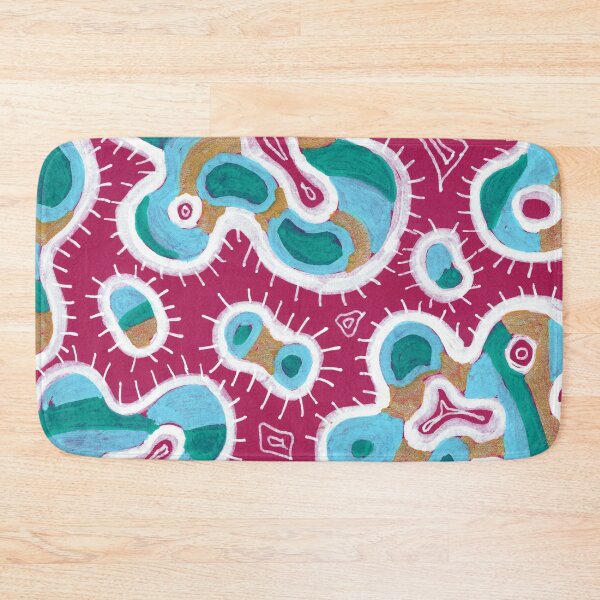Item preview, Abstract Organic Cells Pattern – Grape & Green designed and sold by Fani*.