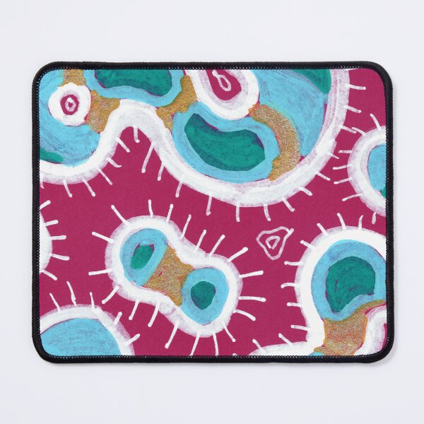 Item preview, Abstract Organic Cells Pattern – Grape & Green designed and sold by Fani*.