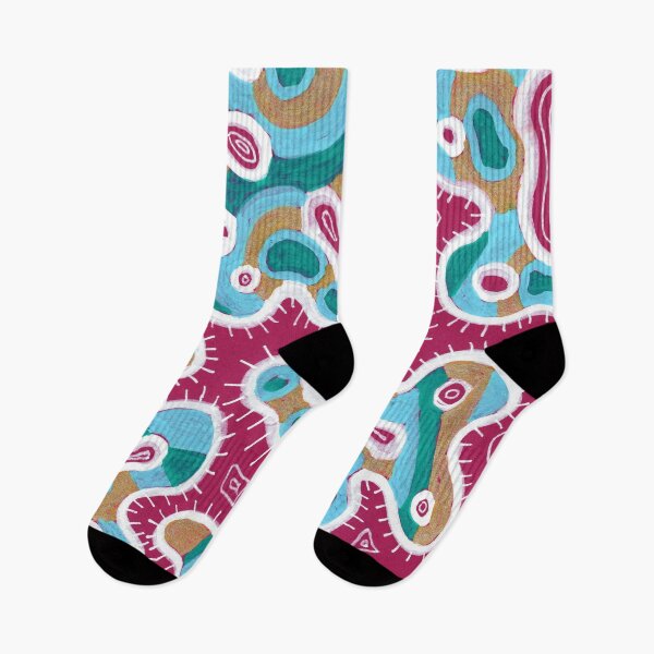 Item preview, Abstract Organic Cells Pattern – Grape & Green designed and sold by Fani*.