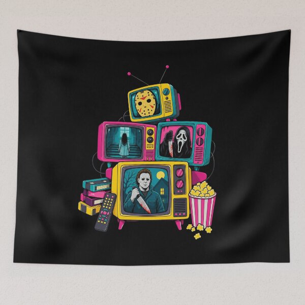 Item preview, Retro Horror TV Stack designed and sold by cdenning1988.