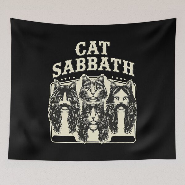 Item preview, Cat Sabbath Rock Band Feline Parody designed and sold by CARLOSWILLA.