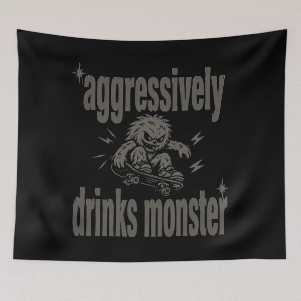 Item preview, Aggressively Drinks Monster Skateboard Graphic designed and sold by celinamnxngol.