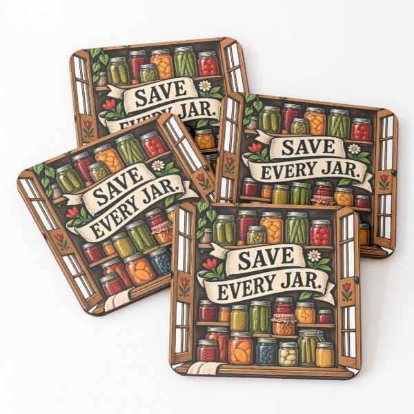 Item preview, Save Every Jar Woodcut Balkan Household Humor designed and sold by OfficialBalkan.