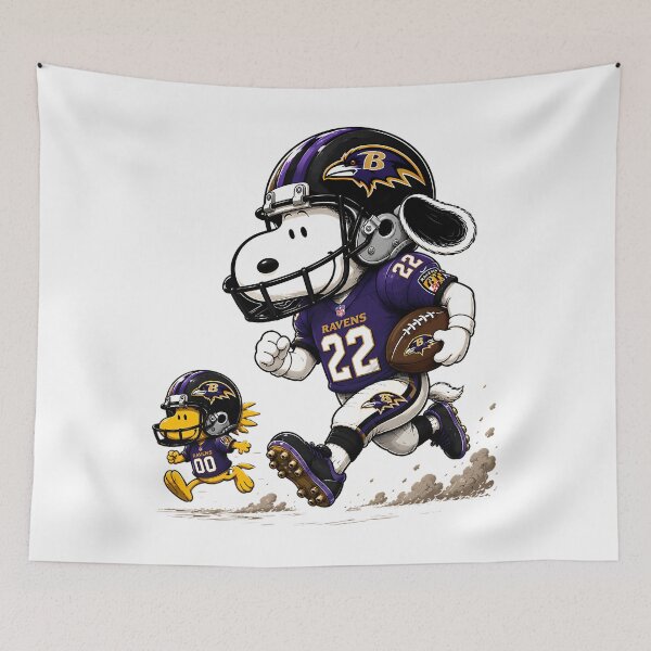 Item preview, BaltimoreRavens Snoopy And Woodstock Players Football Team designed and sold by SkySnugs.