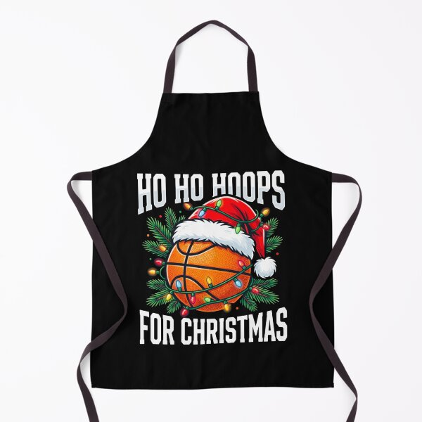 Item preview, Hoops For Christmas Funny Basketball Santa Hat String Lights Holiday Gift Design designed and sold by 519xdesign.