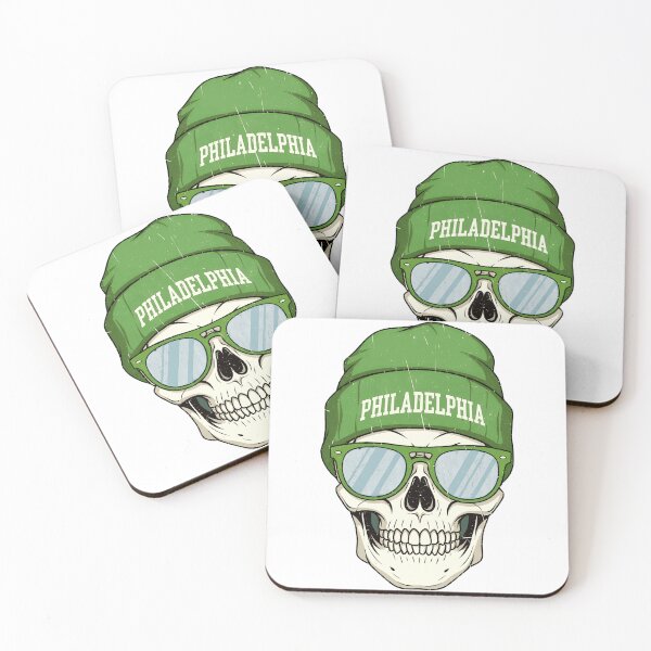 Item preview, Philly Skull Beanie Shades Retro Graphic Tee designed and sold by yabrookings.