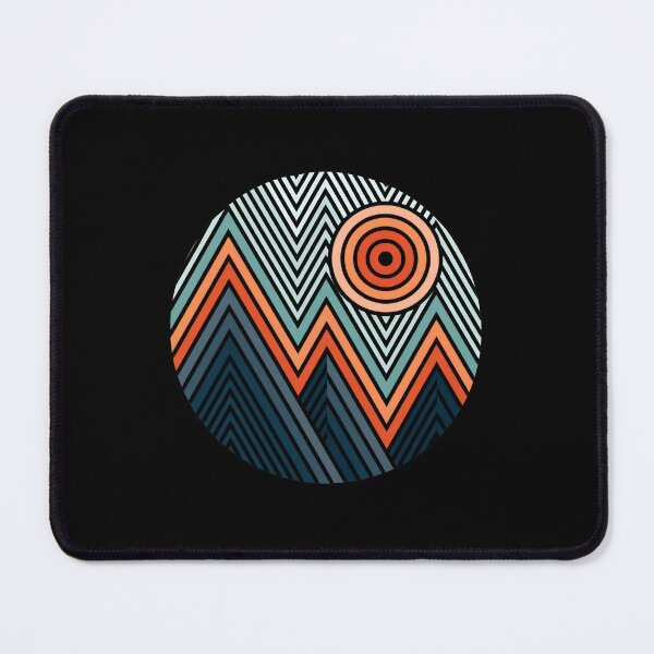 Item preview, Geometric Mountain Sun Abstract Art designed and sold by lamercarv.