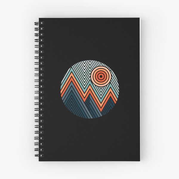 Item preview, Geometric Mountain Sun Abstract Art designed and sold by lamercarv.