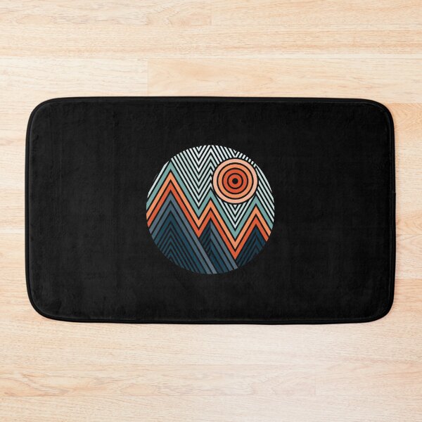 Item preview, Geometric Mountain Sun Abstract Art designed and sold by lamercarv.