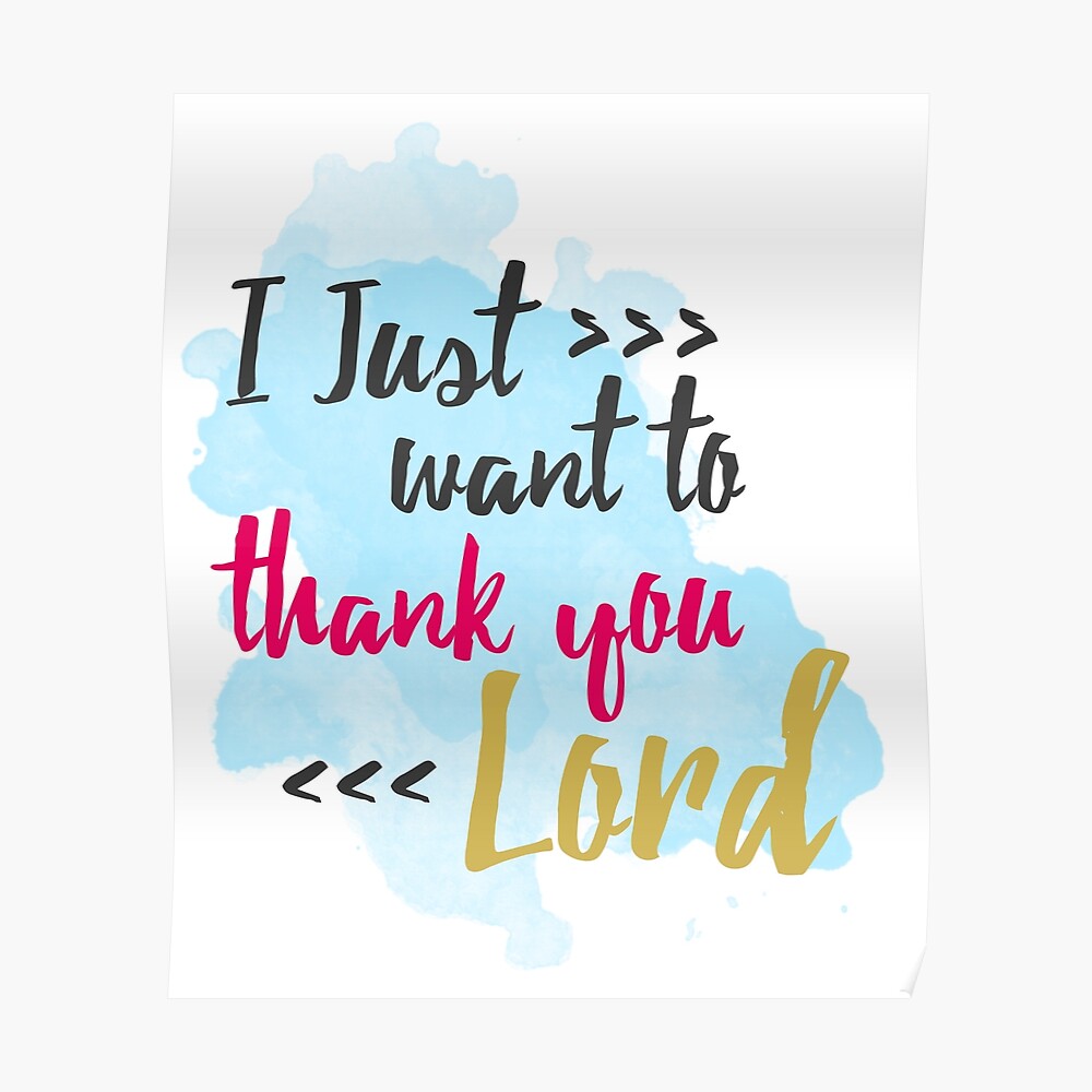 I Just Want To Thank You Lord Pastel Colors Brush Painting Background Sticker By Myart23 Redbubble