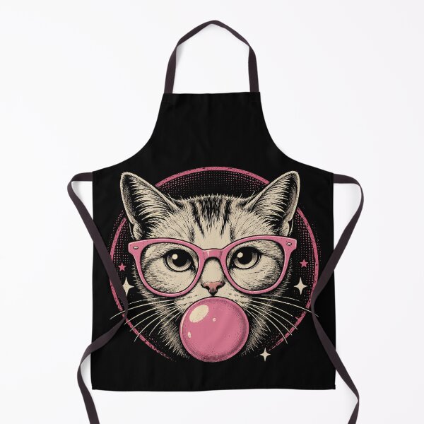 Item preview, Cool Cat Lady Bubblegum Retro Cat Lover designed and sold by gordonbwyashop.