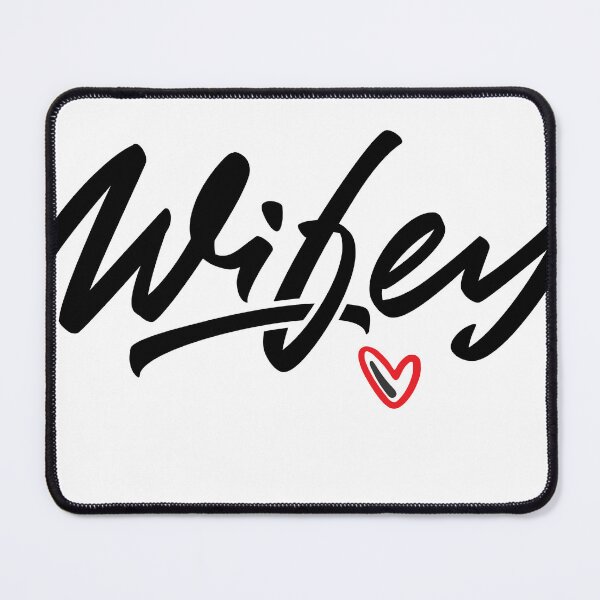 Item preview, Minimalist Wifey with Hand-Drawn Red Heart | Simple Aesthetic Love Graphic designed and sold by oneTWE12VE.
