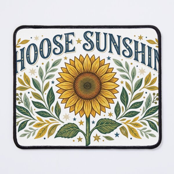 Item preview, Choose Sunshine Inspirational Sunflower Positive Vintage Design designed and sold by meghnad.