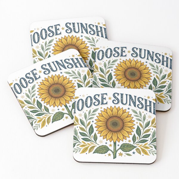 Item preview, Choose Sunshine Inspirational Sunflower Positive Vintage Design designed and sold by meghnad.